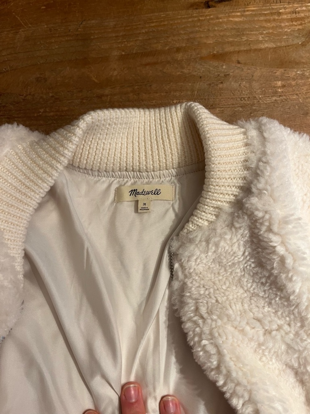 Madewell Sherpa bomber jacket - Picture 5 of 6